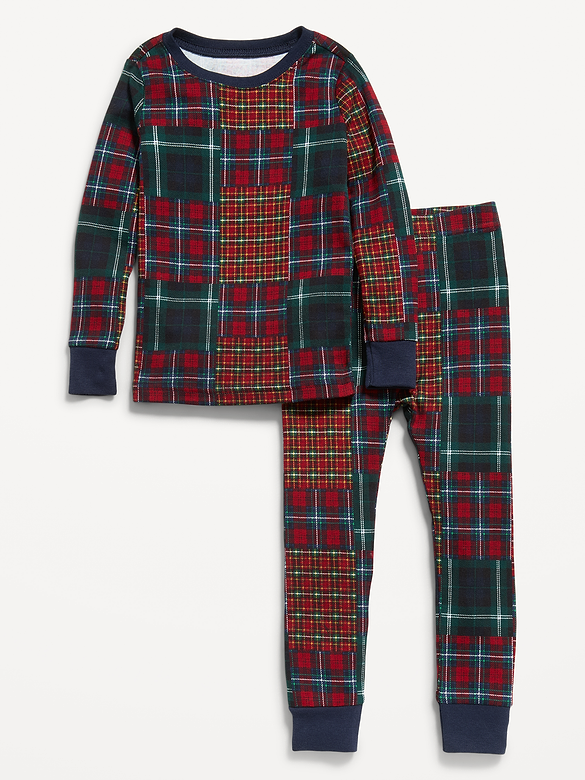 Printed Snug-Fit 100% Cotton Pajama Set for Toddler & Baby