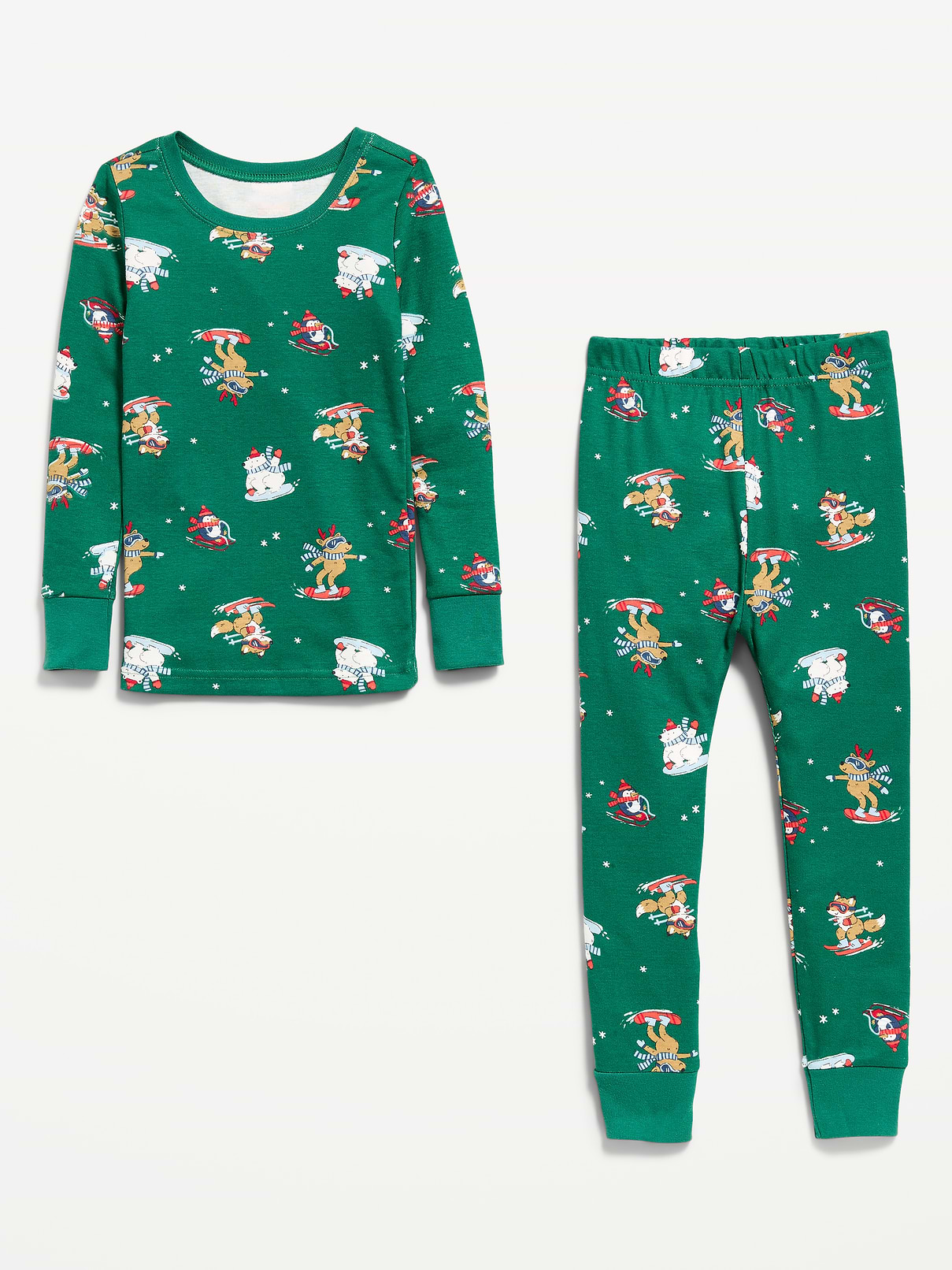 Image 2 of 2, Printed Snug-Fit Pajama Set for Toddler & Baby