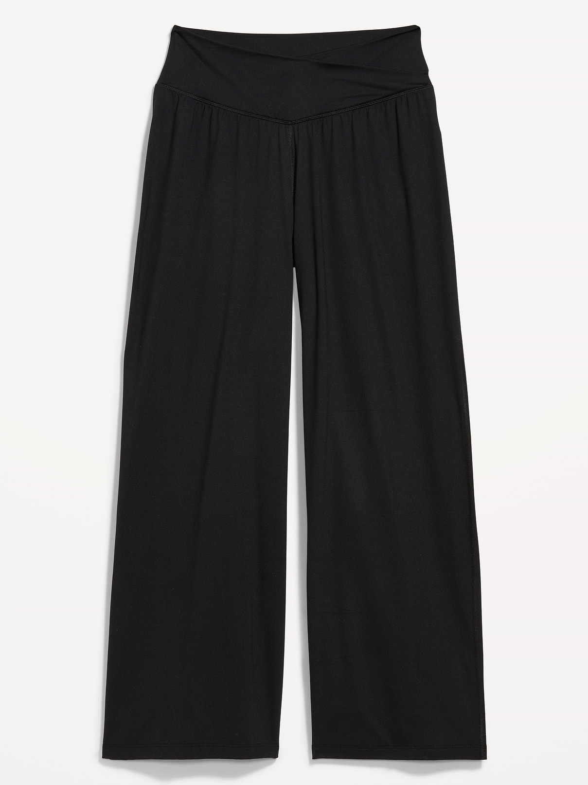 Image 1 of 2, Make your moves in Old Navy Sport's StudioSmooth: A buttery soft, breathable fabric with a barely there feel., pull-on style, wide leg, Product #1185045