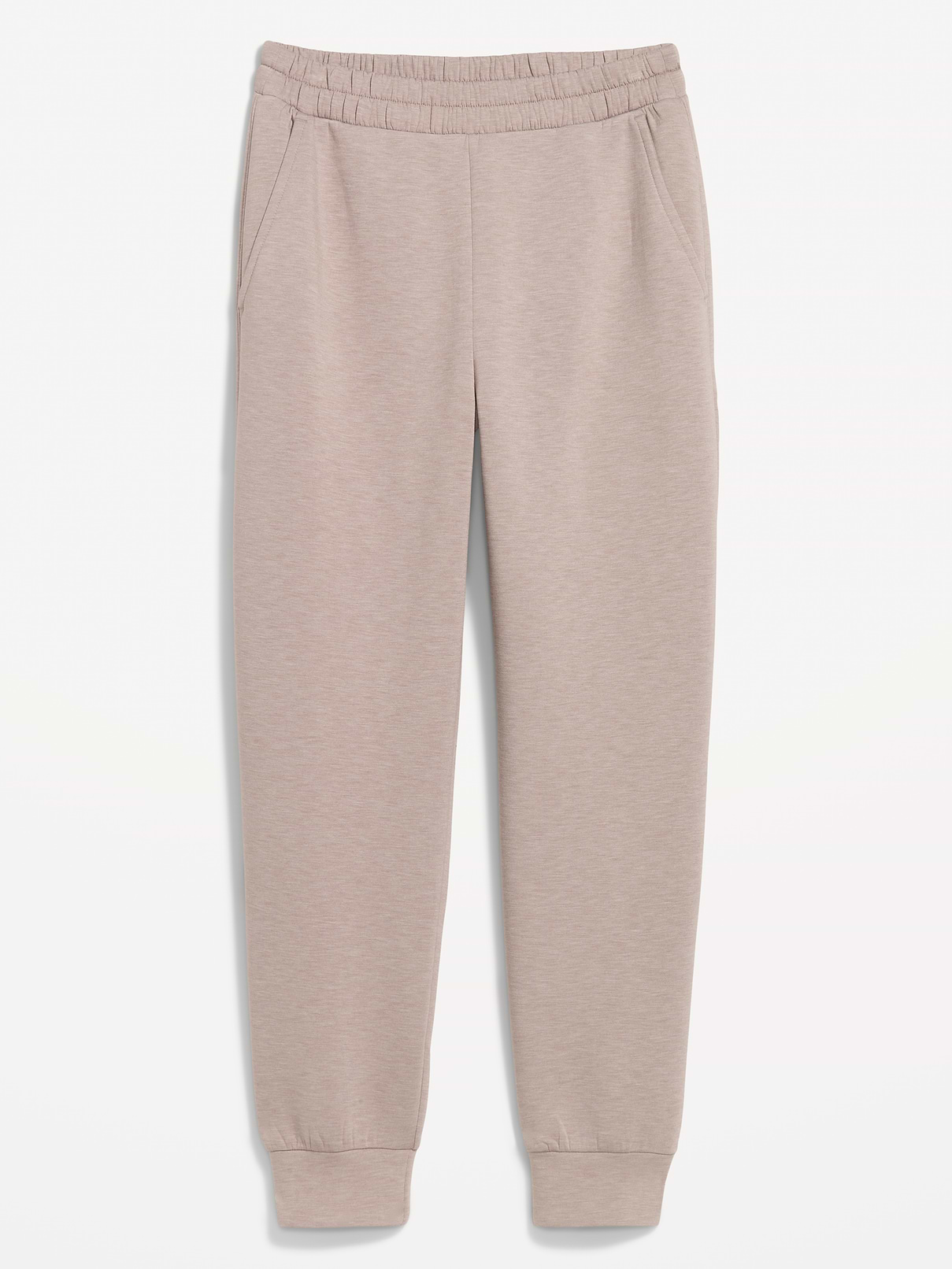 Image 1 of 4, Make your moves in Old Navy Sport's Bounce Fleece: Our signature smooth spacer fabric that keeps its shape., elasticized waistband, diagonal hip pockets, pull-on style, 4-way stretch, breathable, Product #766362