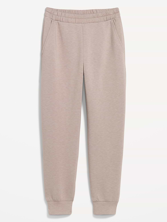 High-Waisted Bounce Fleece Jogger Sweatpants