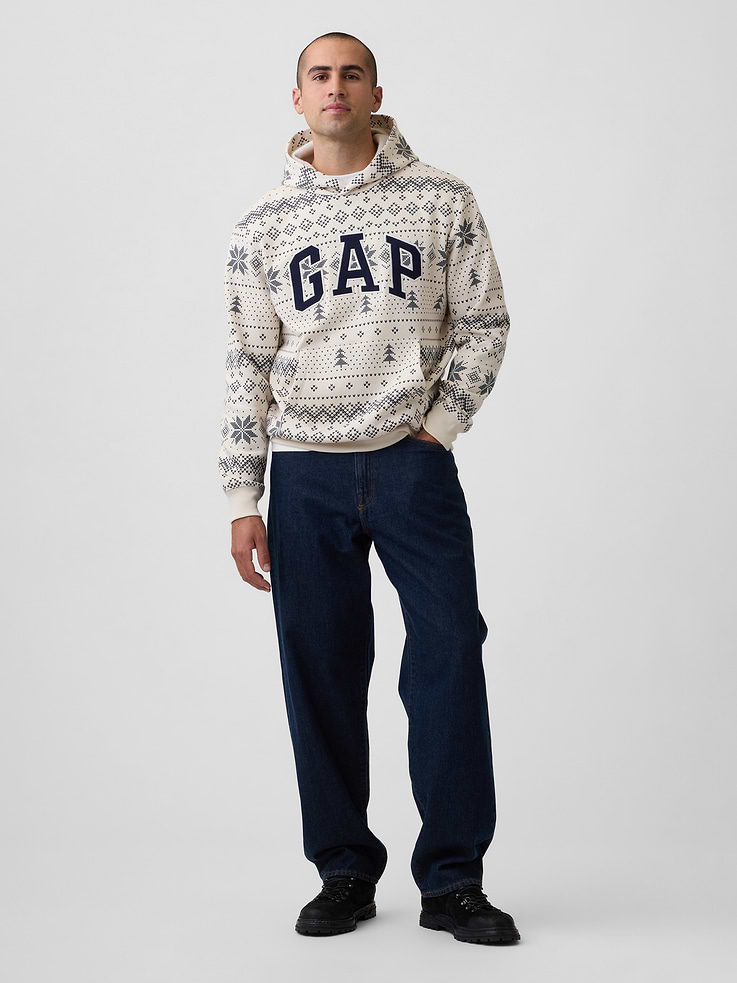 Image 3 of 4, Relaxed Gap Logo Hoodie