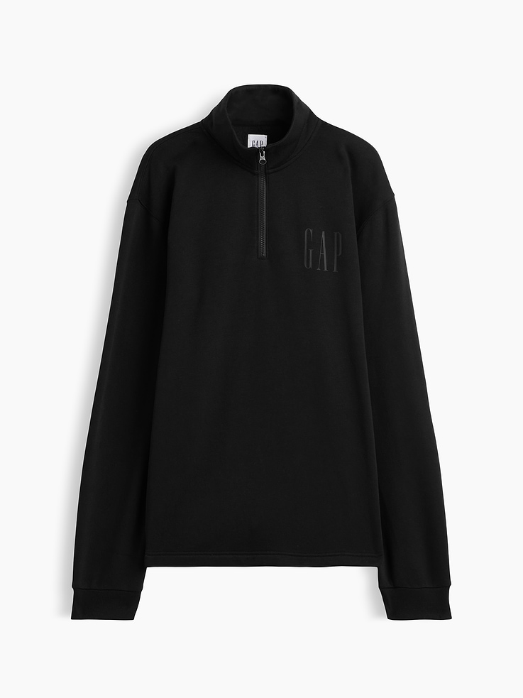 Image 4 of 4, Relaxed Quarter-Zip Sweatshirt