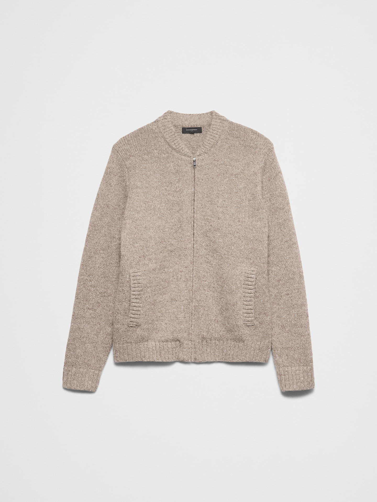 Image 4 of 4, Bomber Sweater Jacket