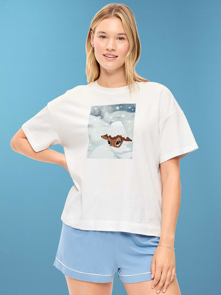Image 7 of 10, Old Navy x Disney Bambi EveryWear Crew-Neck T-Shirt for Women