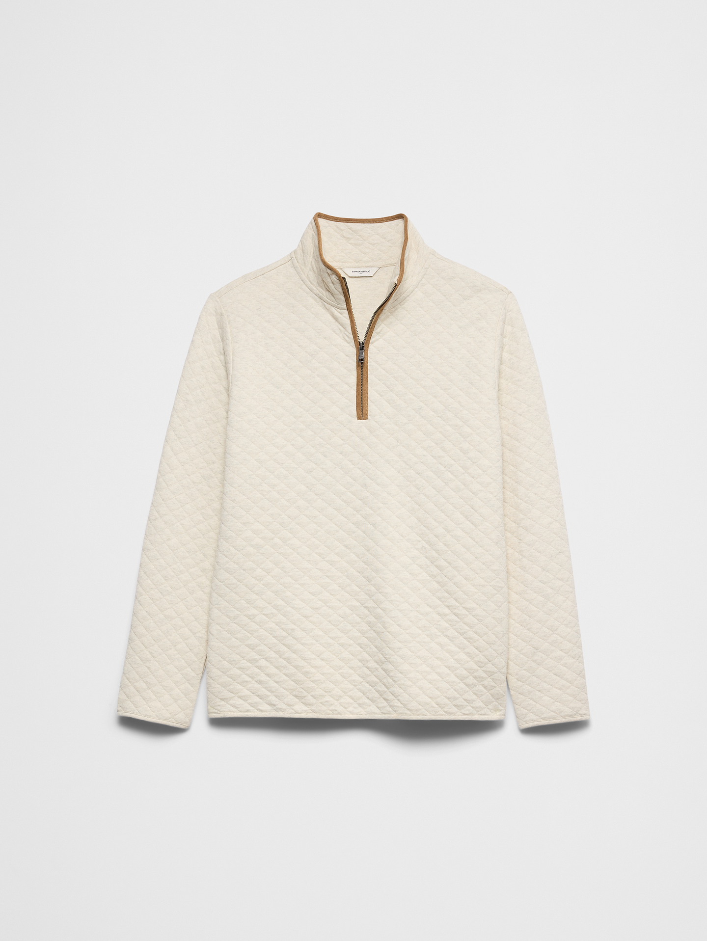 Image 4 of 5, Diamond Quilted Quarter-Zip Pullover