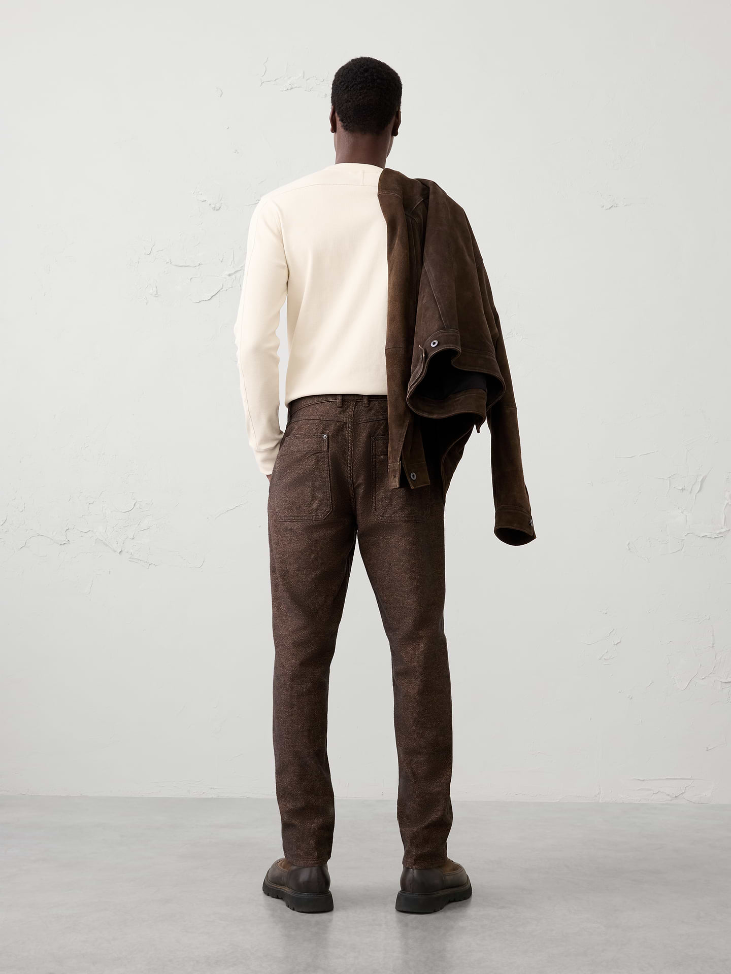 Image 2 of 6, Athletic-Fit Textured Utility Pant