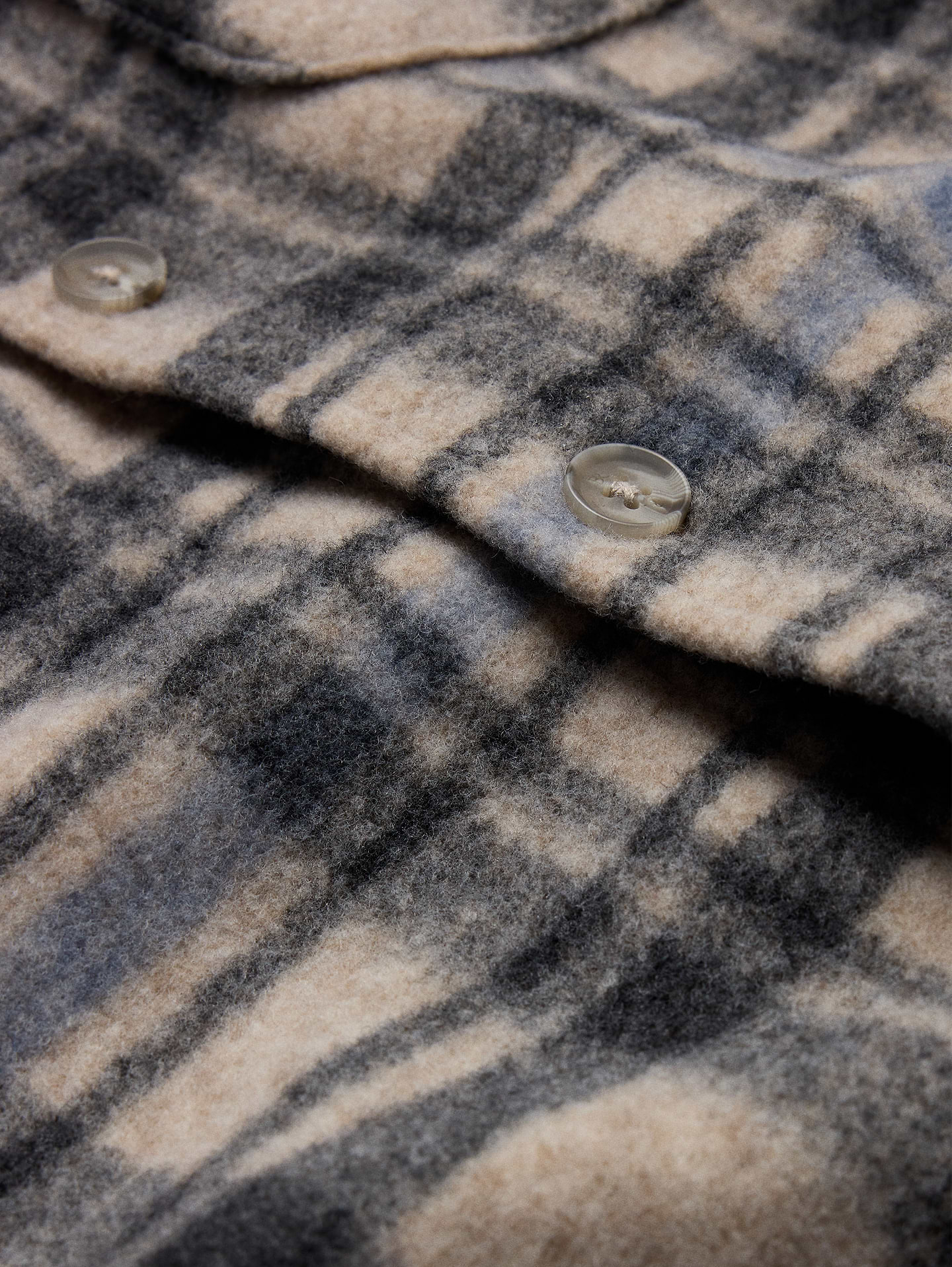 Image 8 of 8, Plaid Brushed Shirt Jacket