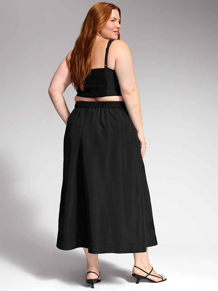 Image 9 of 9, The Occasion by Old Navy Taffeta Midi Skirt