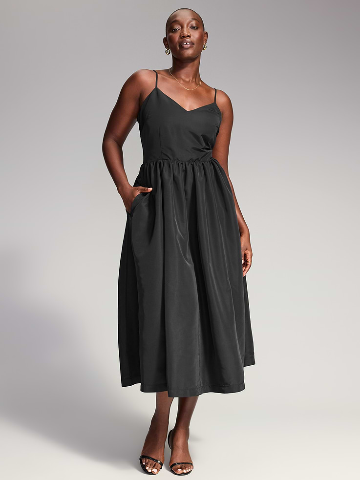 Image 7 of 10, The Occasion by Old Navy Sleeveless Fit and Flare Midi Dress