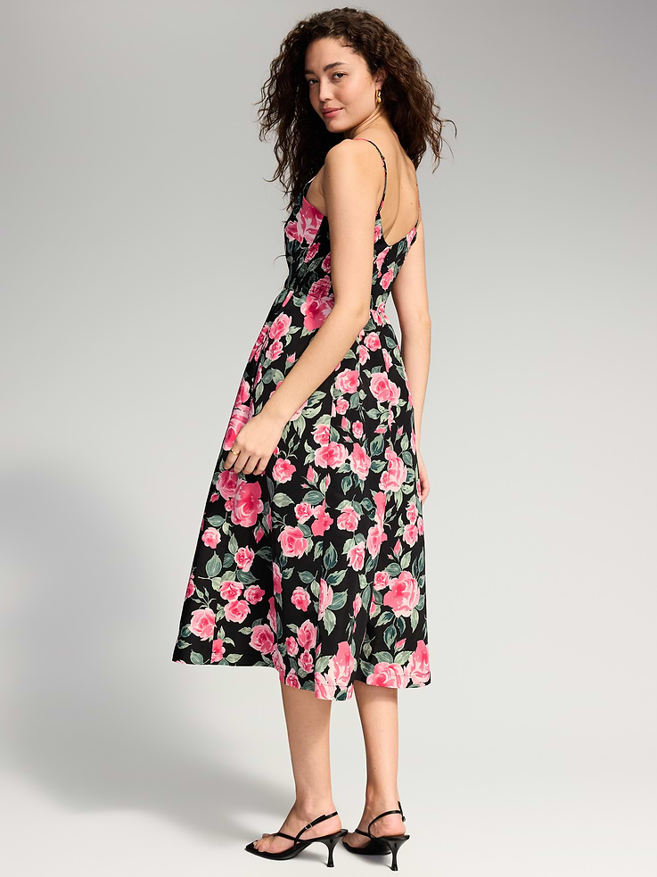 Image 2 of 9, The Occasion by Old Navy Sleeveless Fit and Flare Midi Dress