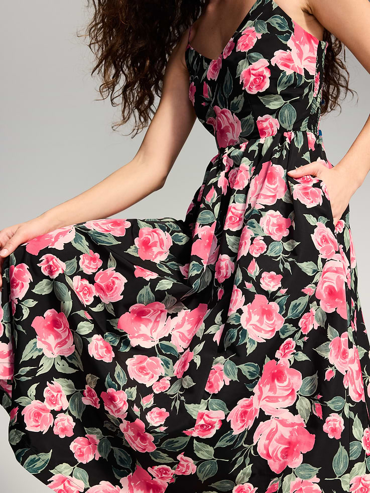 Image 6 of 9, The Occasion by Old Navy Sleeveless Fit and Flare Midi Dress