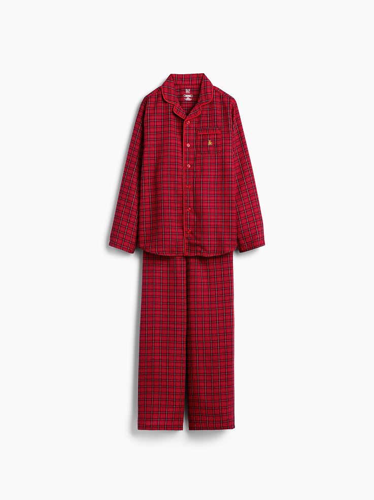 Image 6 of 6, Kids Flannel Plaid PJ Set
