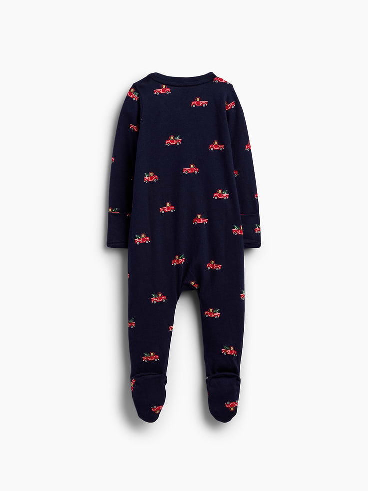Image 2 of 2, Baby Organic Cotton Footed One-Piece
