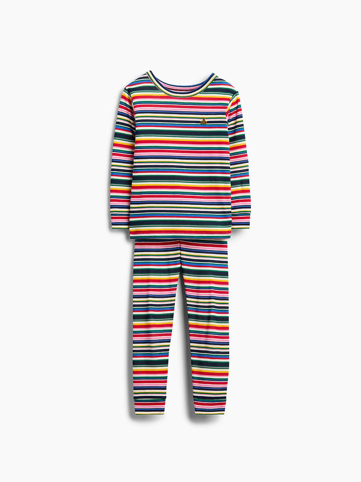 Image 6 de 6, Pyjama en coton biologique brossé à rayures pour Bébé et Tout-petit