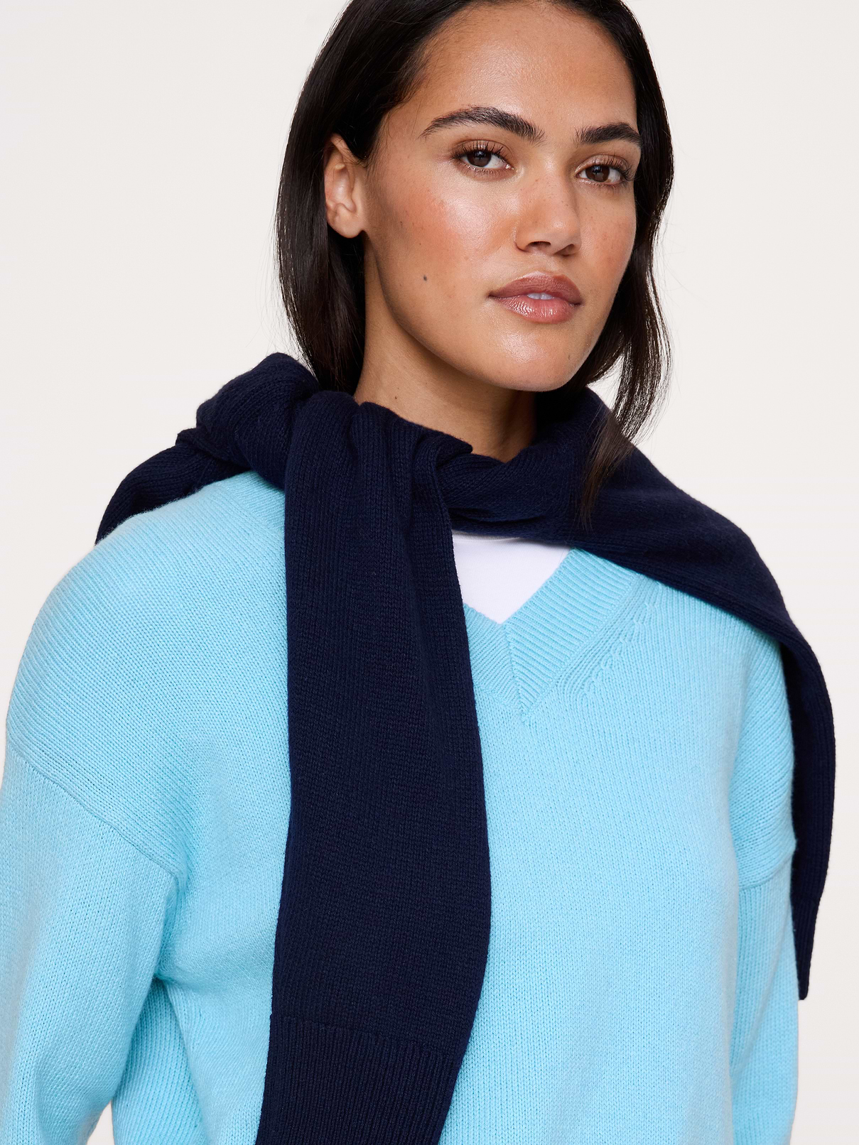 Oversized Italian Cotton-Cashmere Sweater