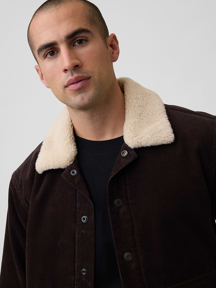 Image 4 of 5, Corduroy Collared Jacket