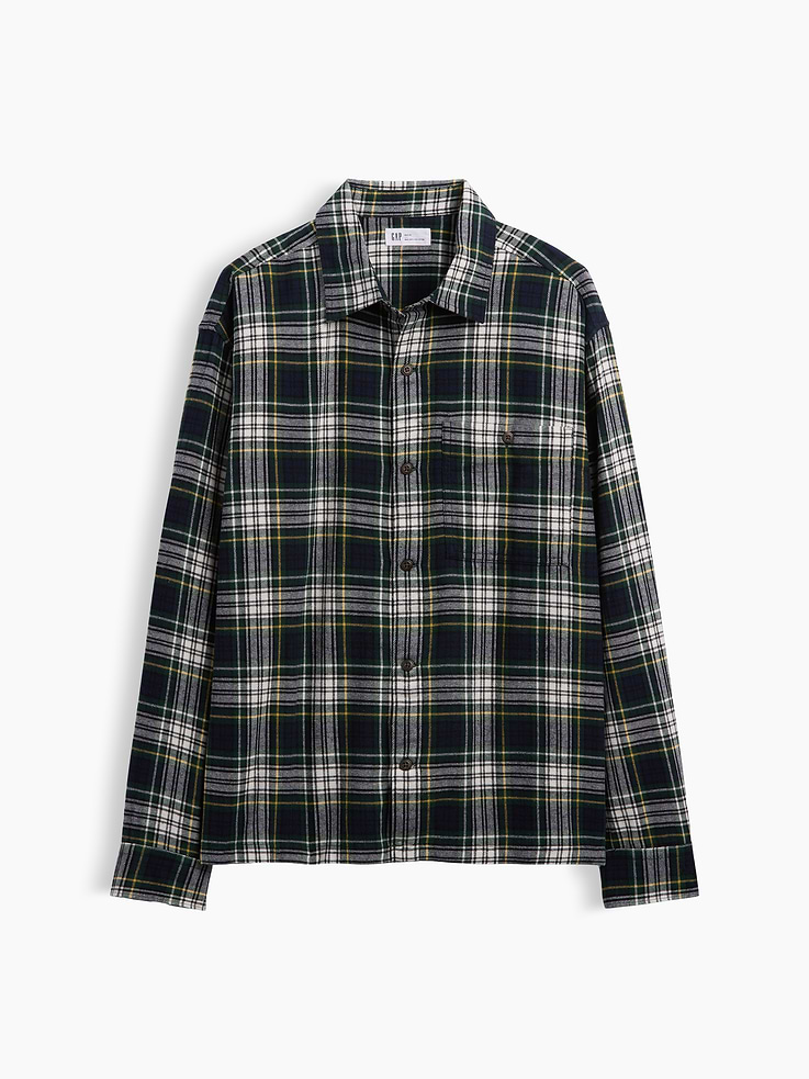Image 3 of 3, Flannel Shirt in Boxy Fit