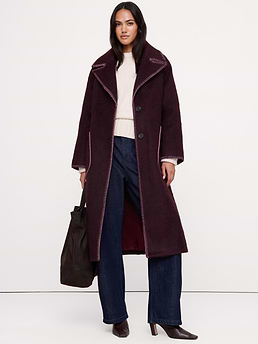 Fuzzy Italian Top Coat | Banana Republic