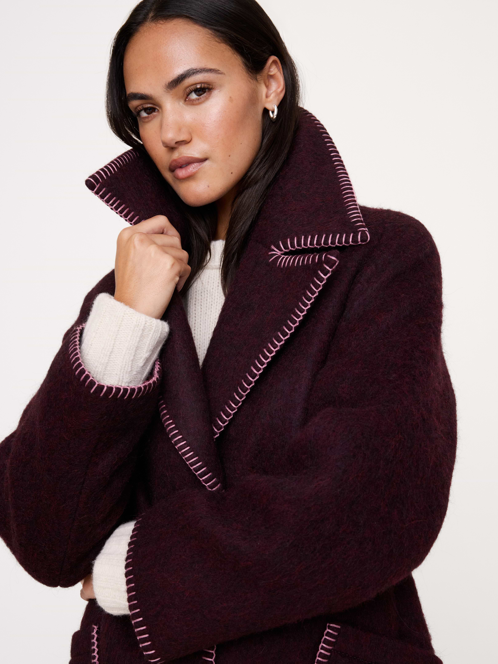 Fuzzy Italian Top Coat | Banana Republic