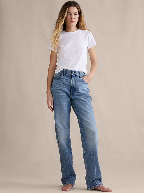 High-Rise 90S Straight Jean