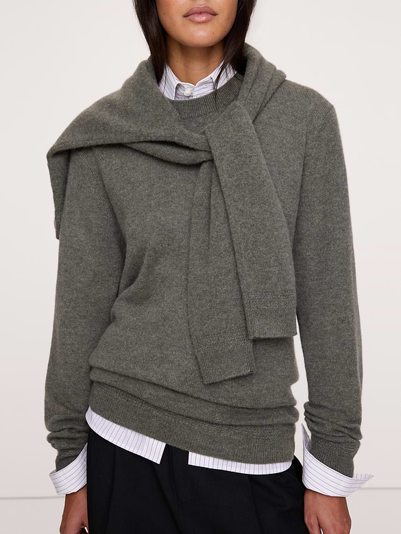 Lightweight Cashmere Crew-Neck Sweater