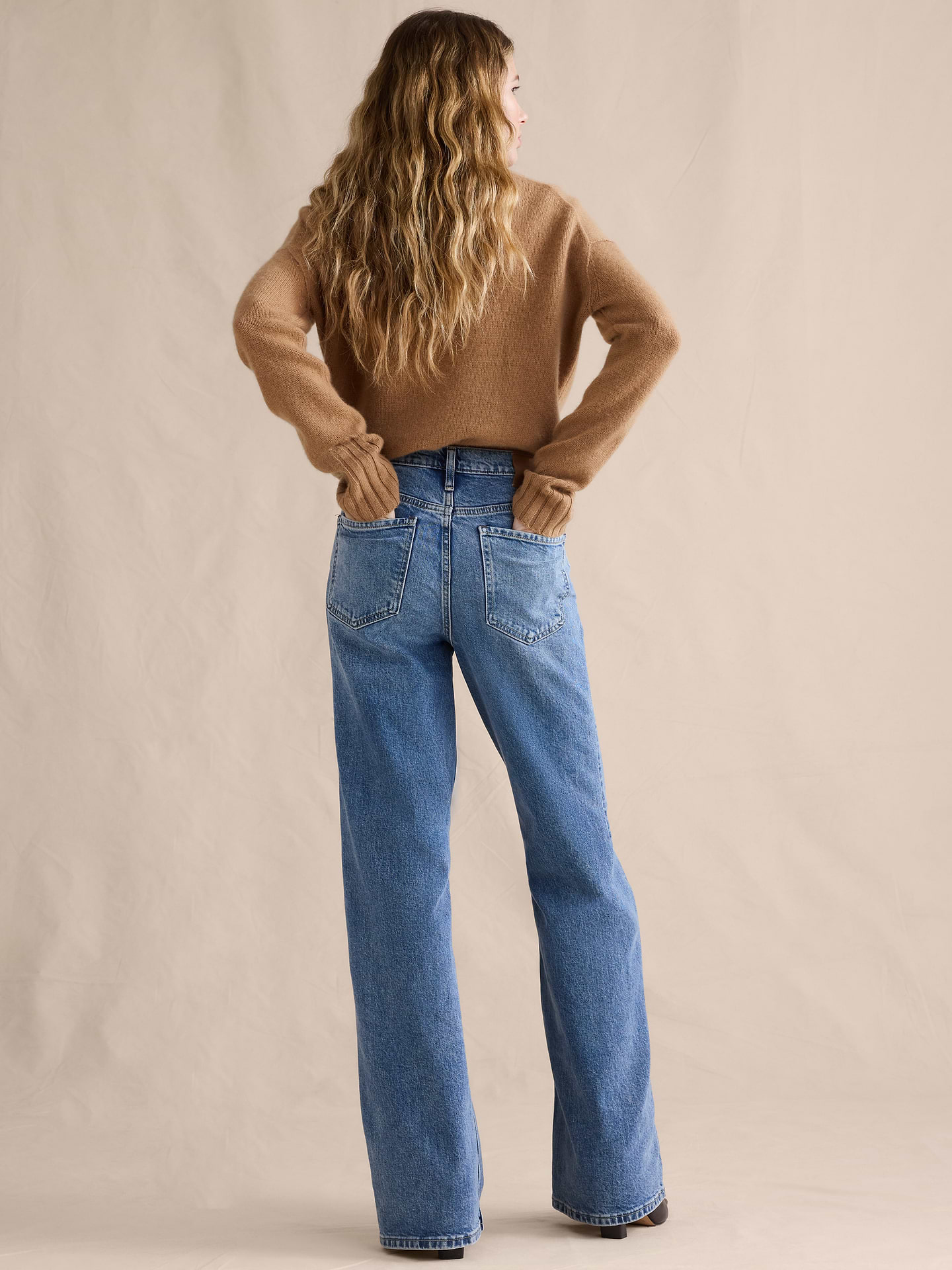 Image 3 of 8, The Icon Classic Wide-Leg Jean