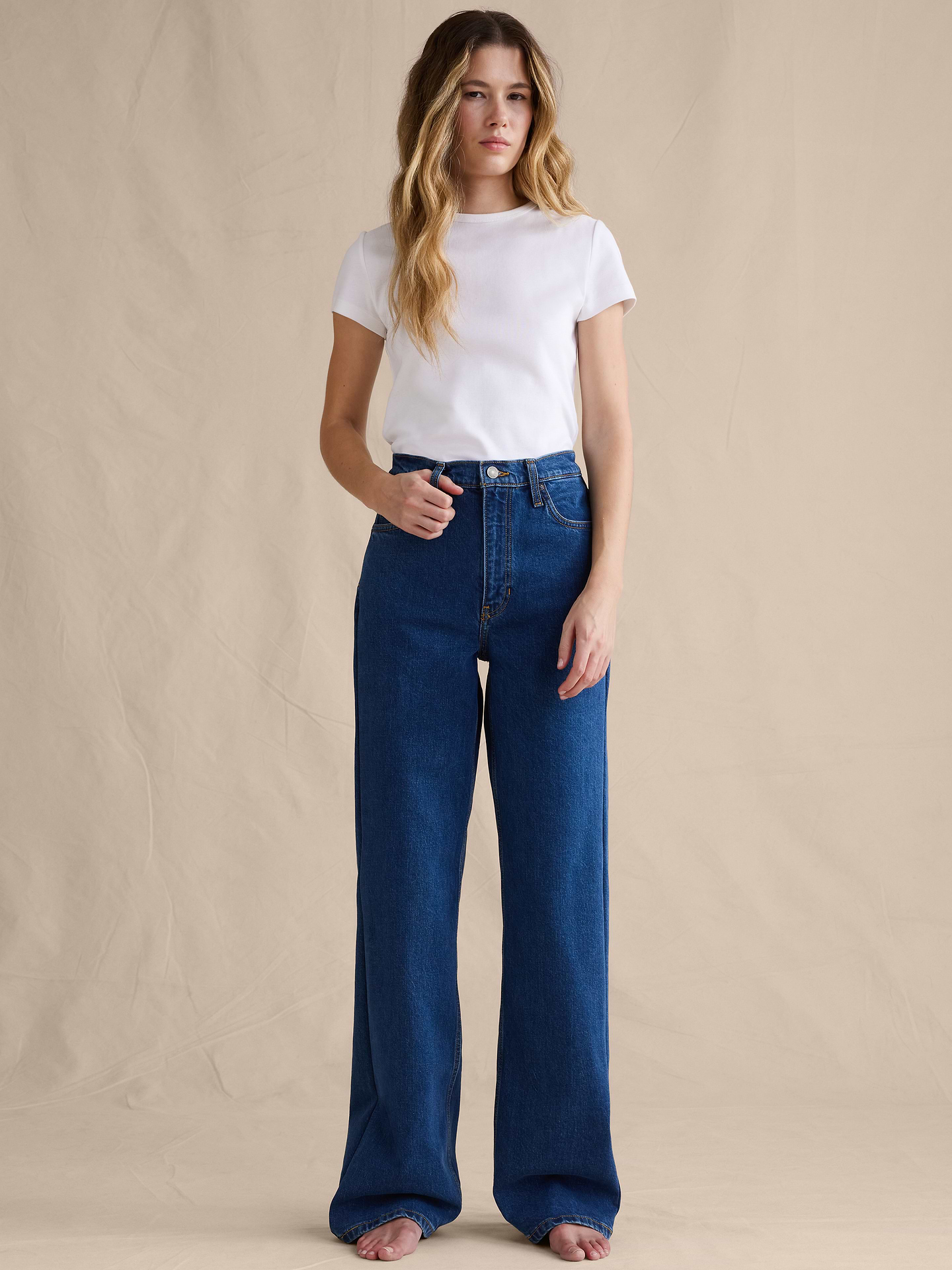 Image 5 of 8, The Icon Classic Wide-Leg Jean