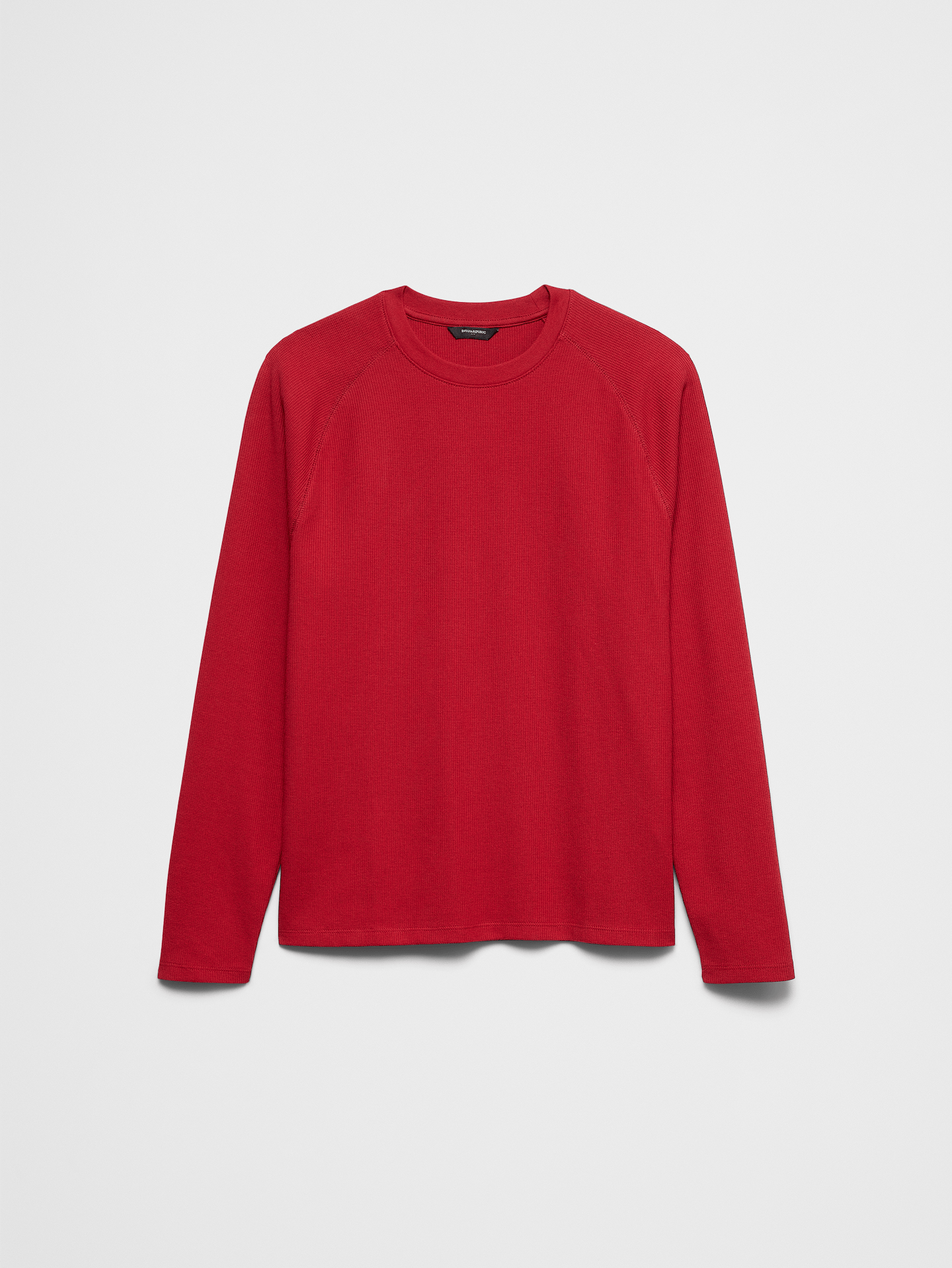 Image 4 of 8, Waffle Crew-Neck Shirt