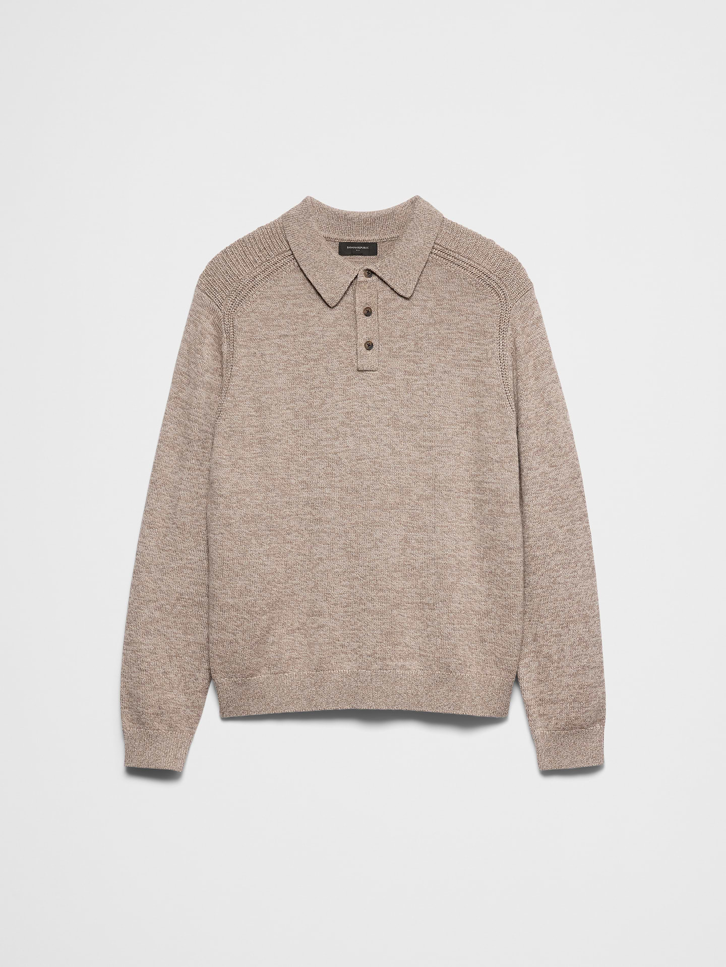 Image 4 of 5, Lofty Textured Sweater Polo