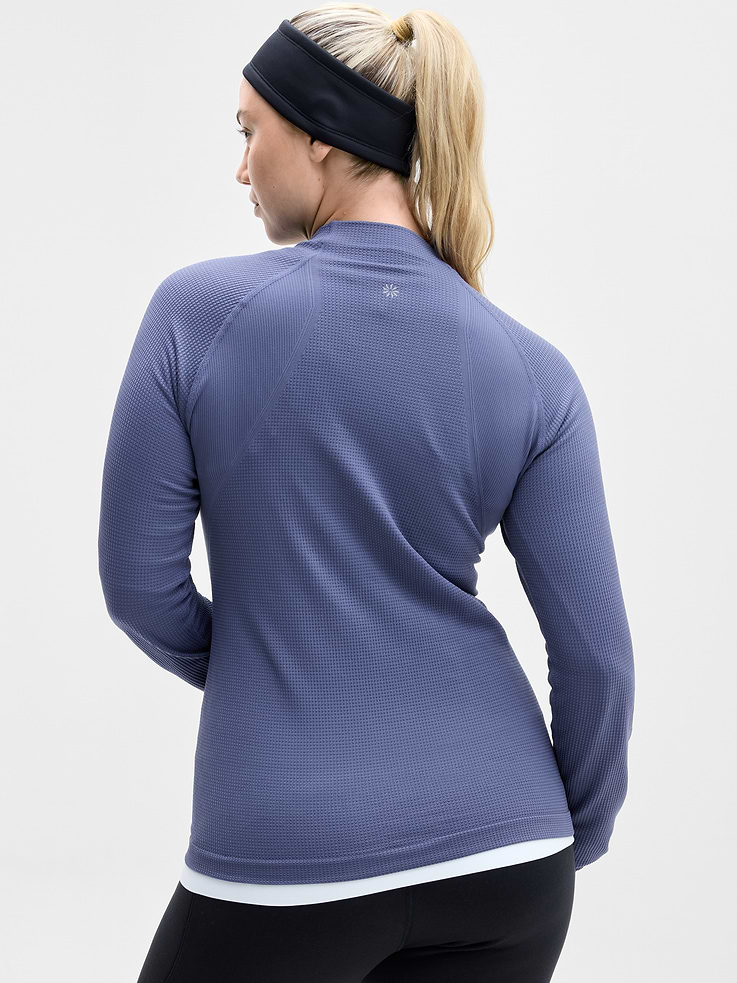 Image 6 of 6, Flurry Seamless Asym Half Zip