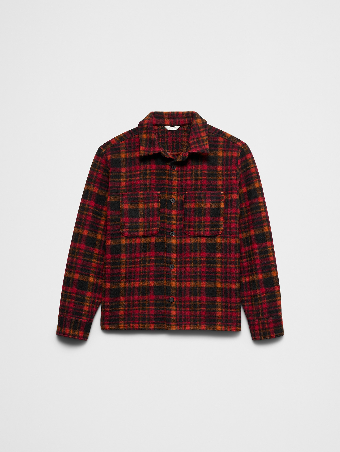 Image 4 of 8, Plaid Brushed Shirt Jacket