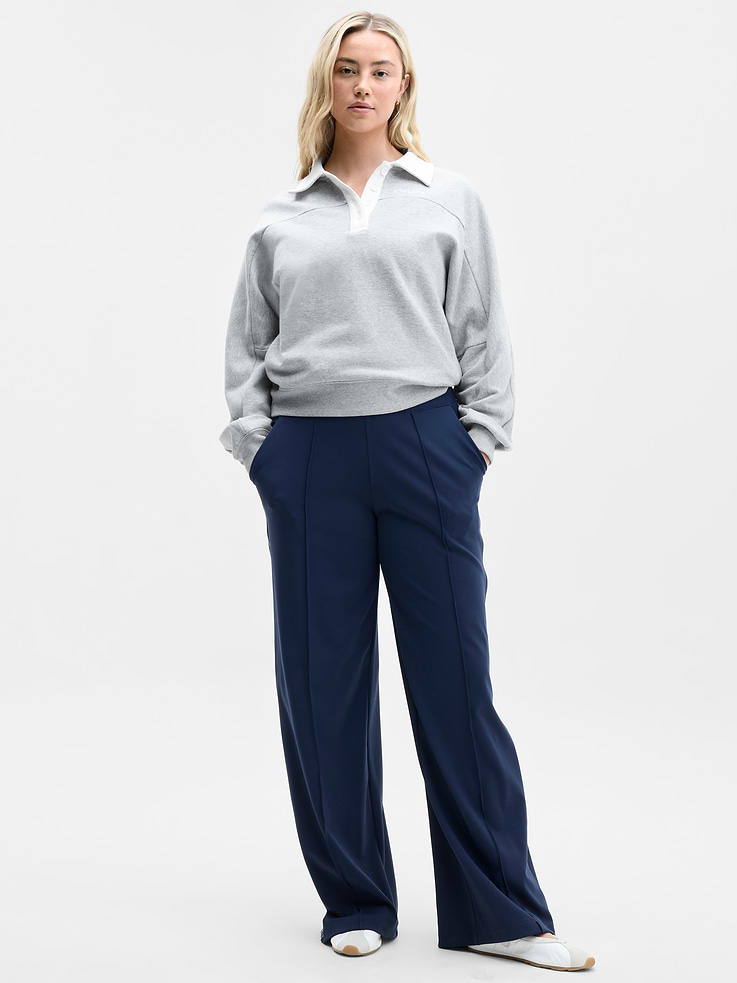 Image 5 of 6, Forever Fleece Rugby Sweatshirt