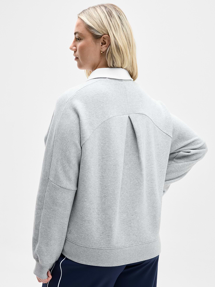 Image 6 of 6, Forever Fleece Rugby Sweatshirt