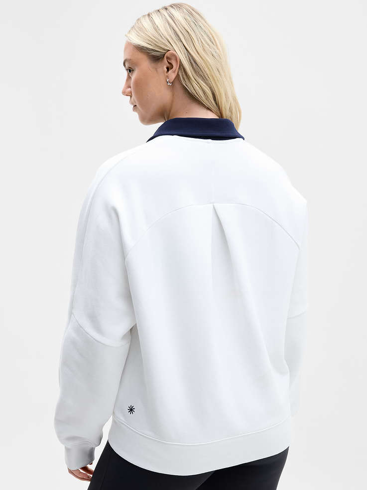 Image 6 of 6, Forever Fleece Rugby Sweatshirt