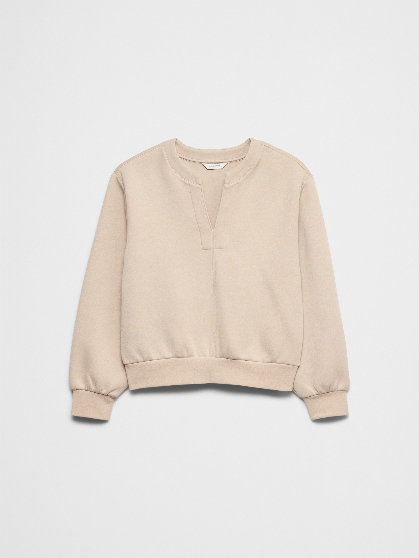 Image 4 of 4, Weekender Split-Neck Sweatshirt