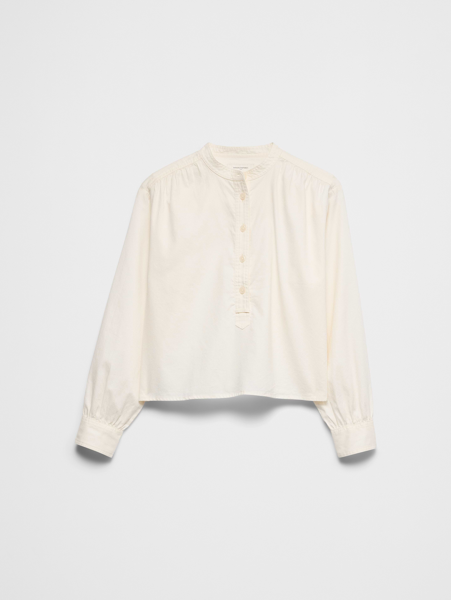 Image 4 of 4, Oxford Half-Placket Top