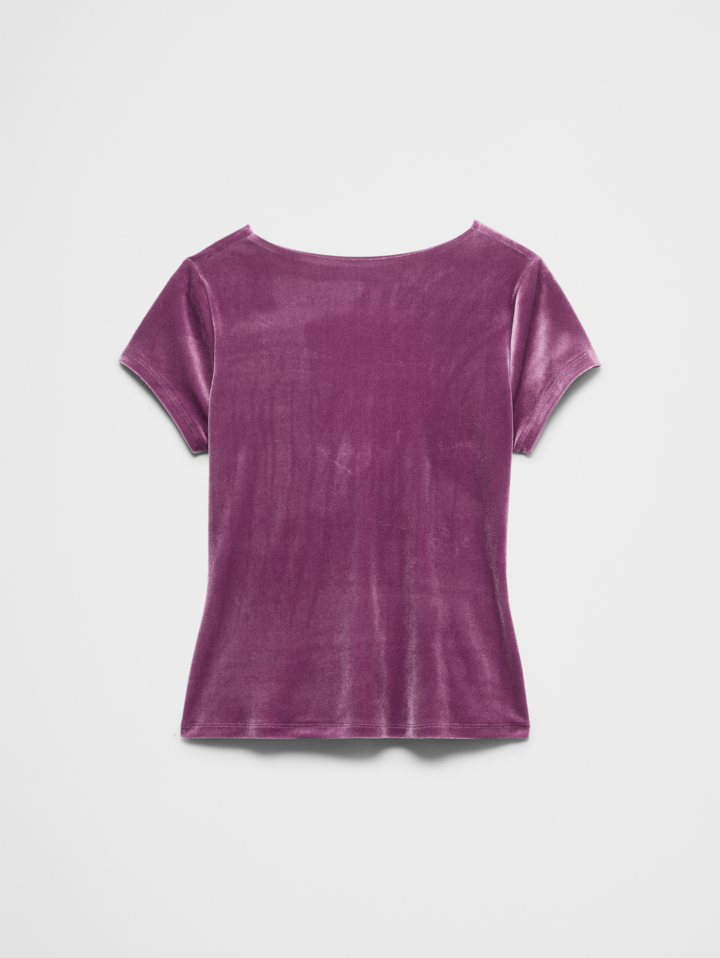 Image 4 of 4, Velvet Drop-Back Top