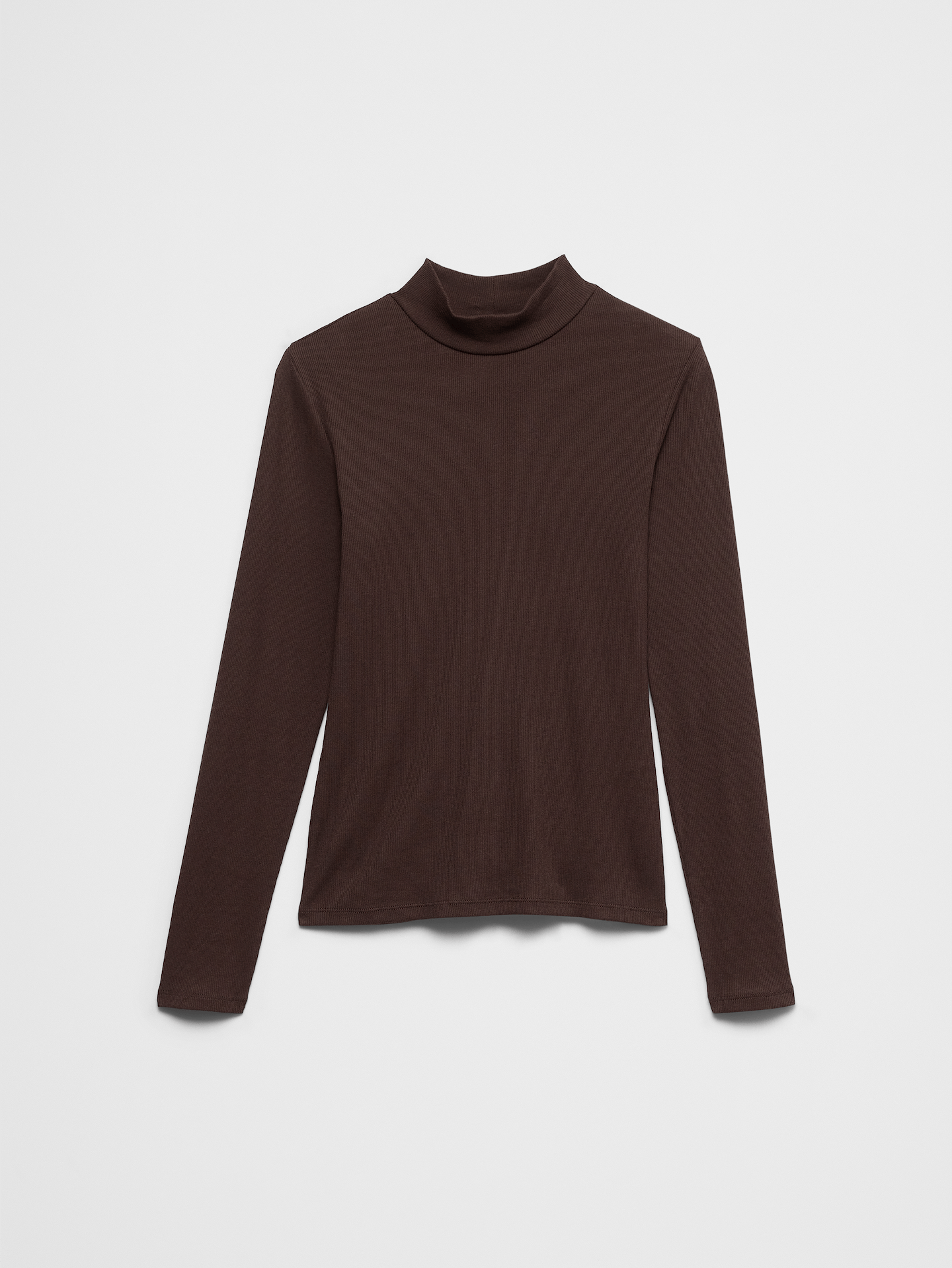 Image 4 of 4, Ribbed Mock-Neck Top