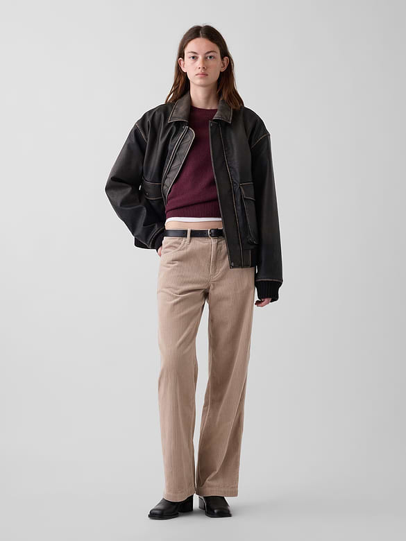 Low Rise Corduroy '90s Loose Pants