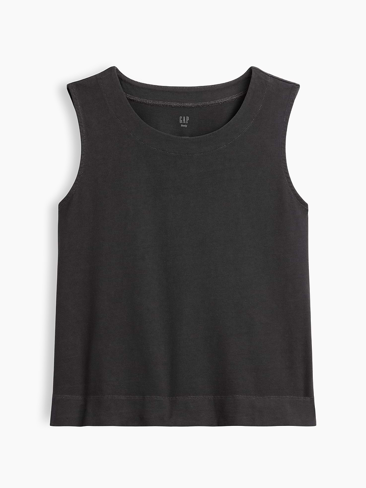 Image 1 of 2, Soft jersey knit., Sleeveless., Crewneck., Note: The dye used in the crafting of this product is prone to crocking, or color transfer. Please avoid contact with light-colored fabric or upholstery., This product was made in a factory that invests in gender equity and women’s empowerment through RISE. Learn more at, Product #1173282