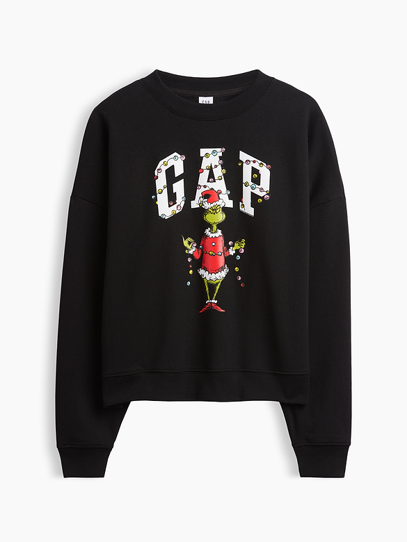 Oversized Wedge Crewneck Sweatshirt