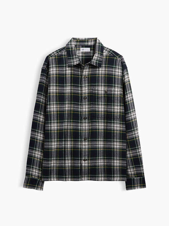 Flannel Shirt in Boxy Fit