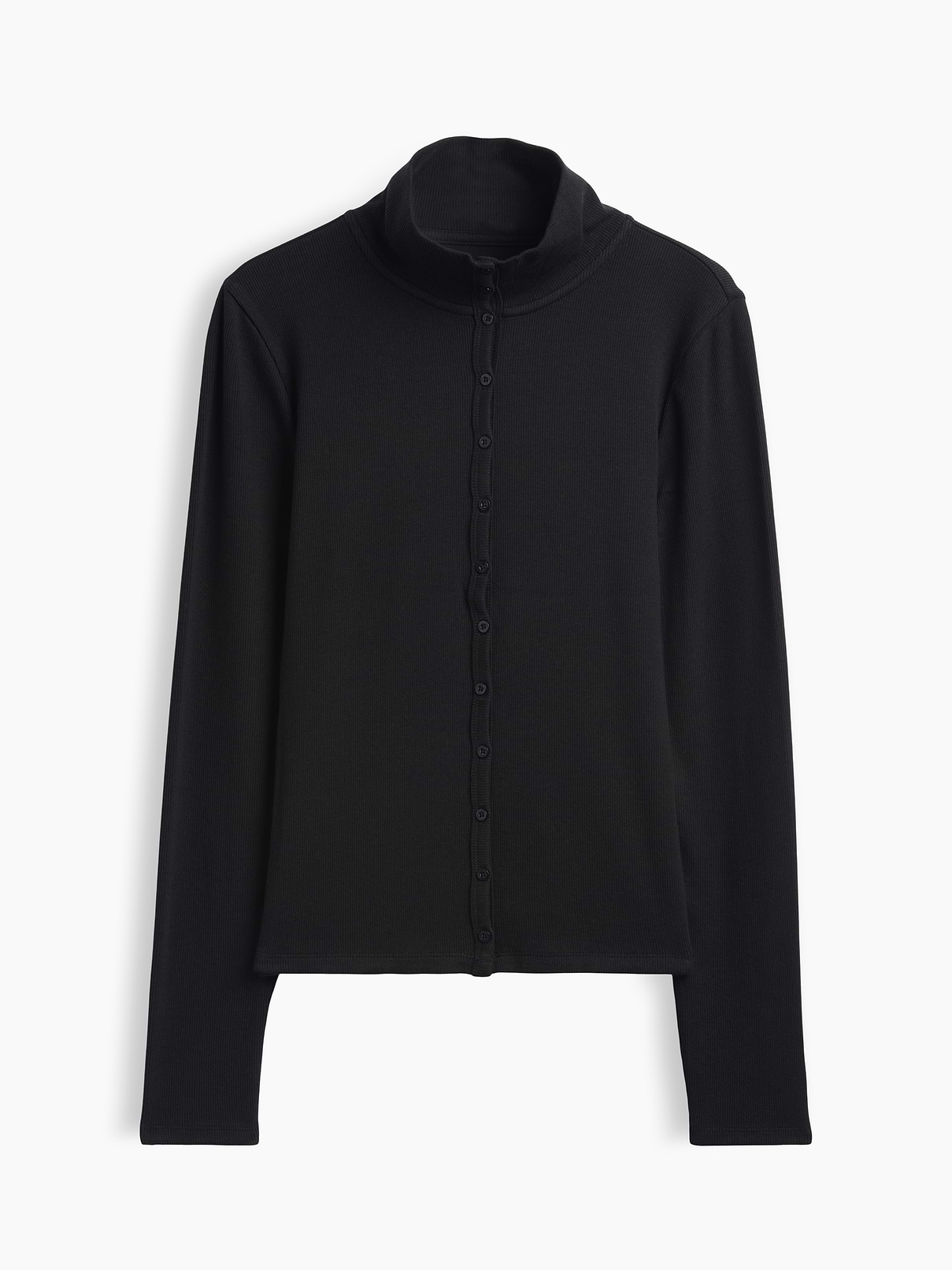 Modern Rib Mockneck Cardigan