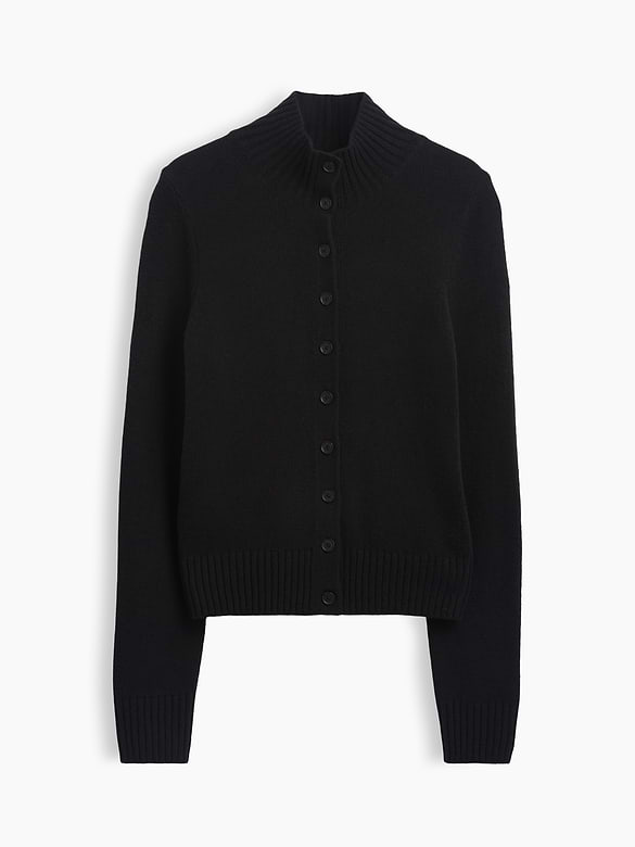 CashSoft Mockneck Cardigan Sweater