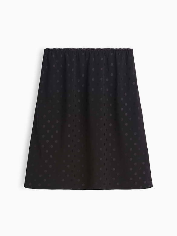 Satin Bias-Cut Skirt