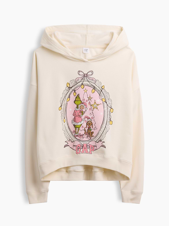 How the Grinch Stole Christmas Relaxed Cropped Hoodie