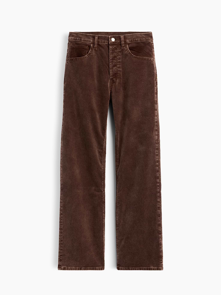 Image 1 of 4, Stretch velvet weave., Button fly., Classic five-pocket styling., This product was made in a factory that invests in gender equity and women’s empowerment through RISE. Learn more at, Product #1187757