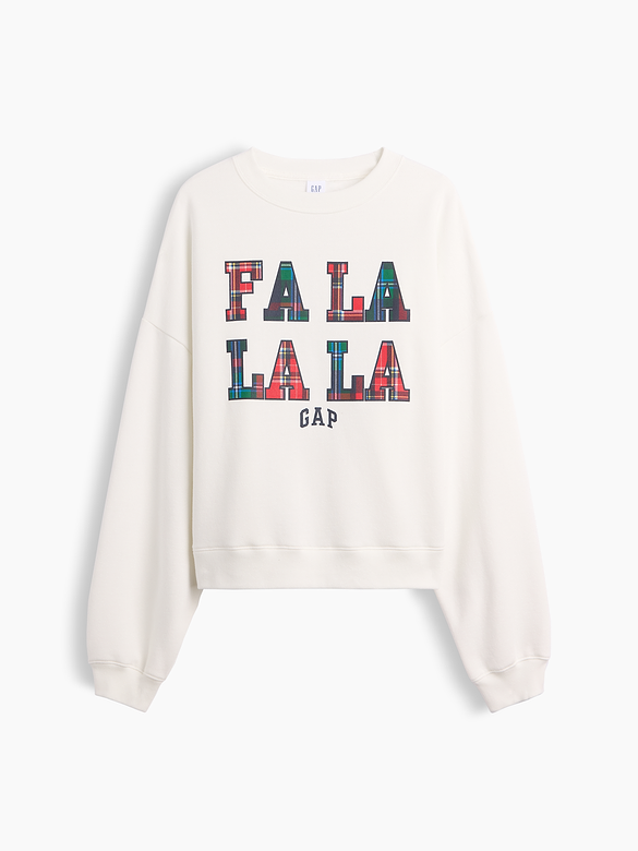 Relaxed Wedge Crewneck Sweatshirt