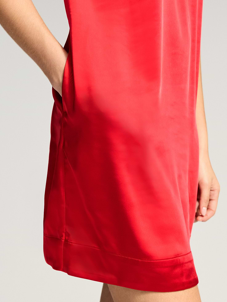 Image 5 of 10, The Occasion by Old Navy Sleeveless Bow-Back Mini Dress